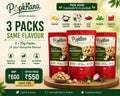 PopKhana 3 x 70g same-flavour combo pack, ₹600 MRP and ₹550 offer price