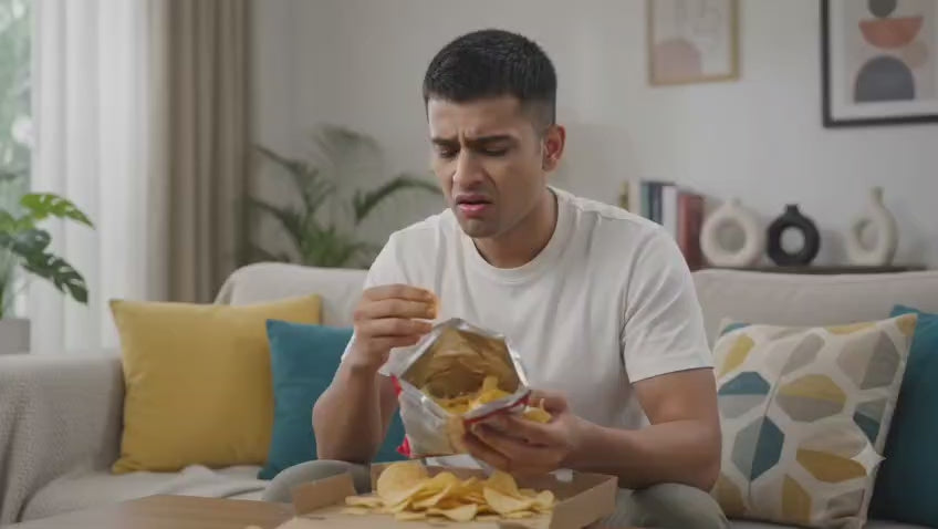 PopKhana Peri Peri Roasted Makhana Product Video Showing Crunchy Fox Nuts Snack